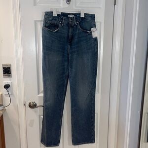 NWT Women’s Good American Indigo 90’s Relaxed Jeans 8/29